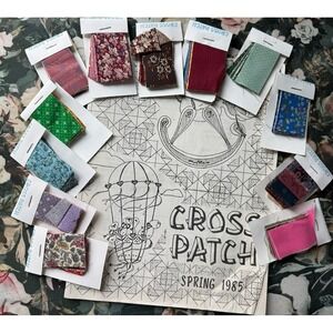 VTG 1985 Cross Patch Fabric Swatch Catalog Lot 80+ Calico Cotton Samples